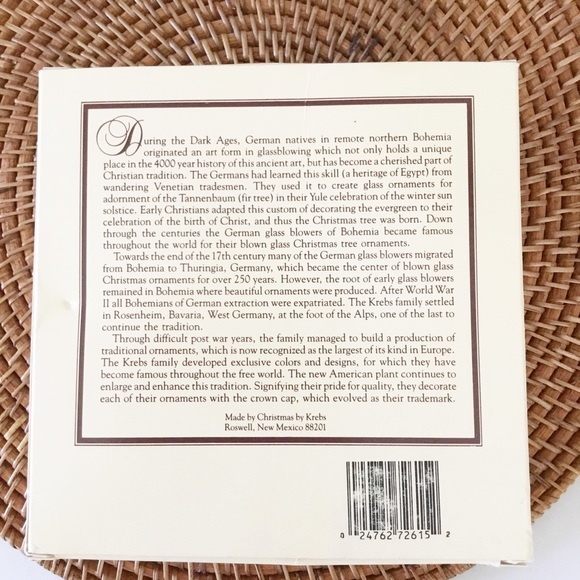 Christmas By Krebs Bird Ornaments 4 Vtg Frosted Glass White Gold Cardinal Robin - Picture 2 of 4